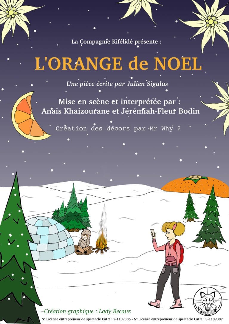 Affiche Orange de Noel