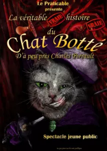Affiche du spectacle La véritable vraie histoire vraie du Chat Botté